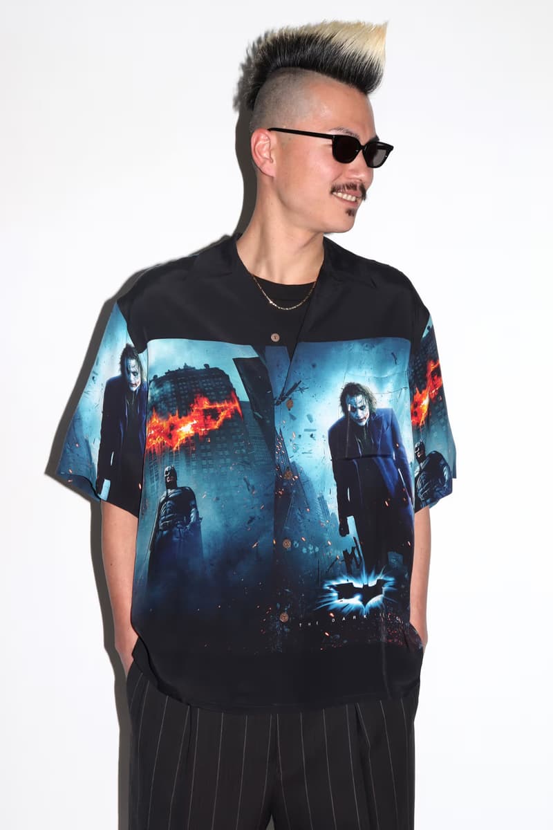 WACKO MARIA SS25 Collection Lookbook Release Info 'Dark Knight Trilogy' Christopher Nolan 'JAWS' 'Stand By Me' Hokusai Ellen von Unwerth Neck Face WOLF’S HEAD