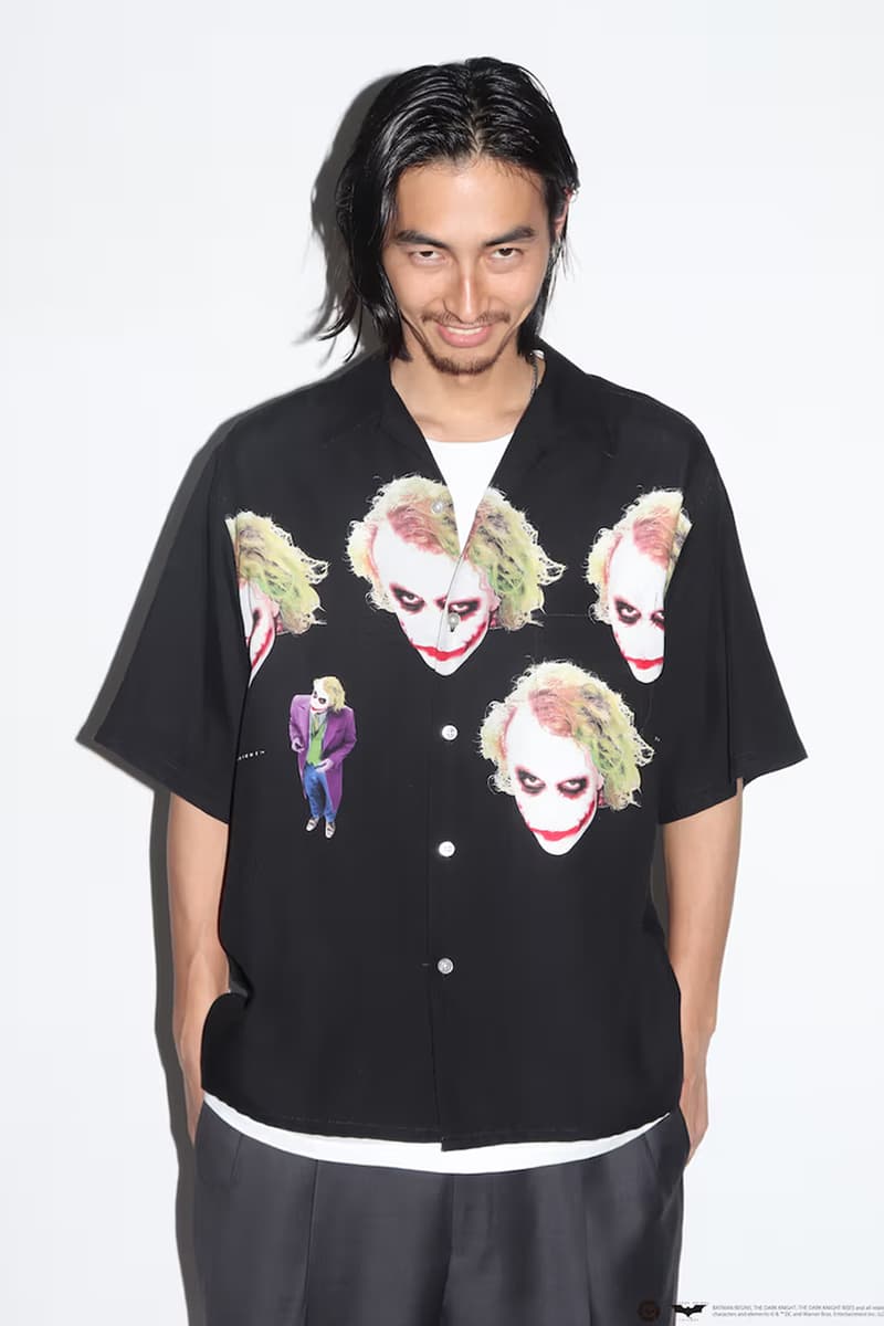 WACKO MARIA SS25 Collection Lookbook Release Info 'Dark Knight Trilogy' Christopher Nolan 'JAWS' 'Stand By Me' Hokusai Ellen von Unwerth Neck Face WOLF’S HEAD