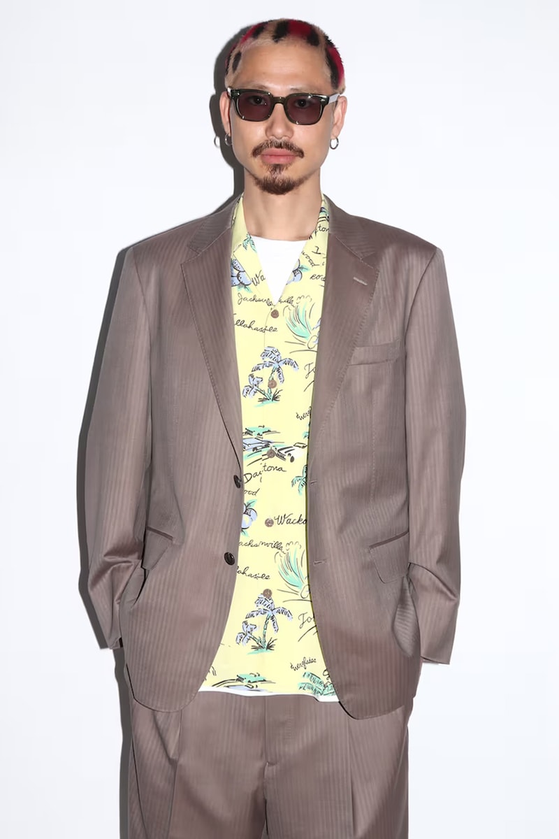 WACKO MARIA SS25 Collection Lookbook Release Info 'Dark Knight Trilogy' Christopher Nolan 'JAWS' 'Stand By Me' Hokusai Ellen von Unwerth Neck Face WOLF’S HEAD