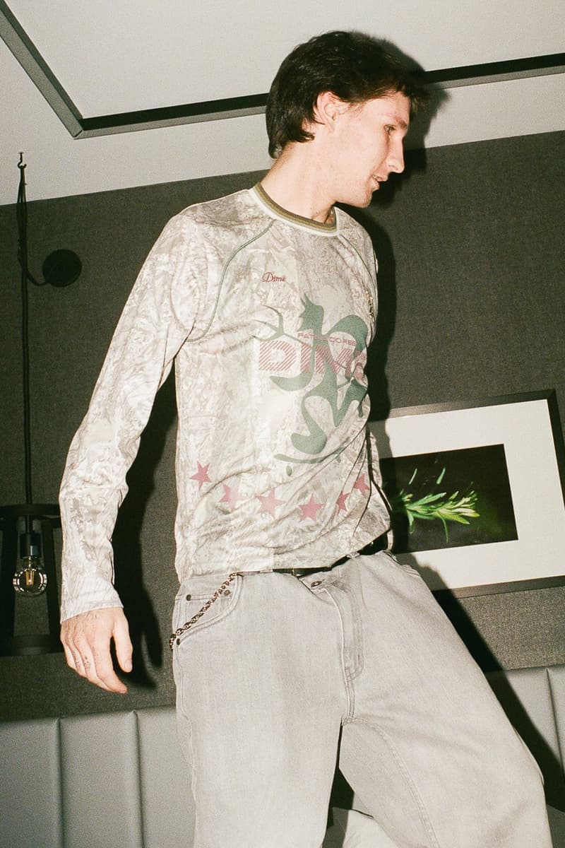 Dime Spring 2025 Delivery 1 Lookbook Release Info  Montreal based streetwear skatewear sweaters trousers