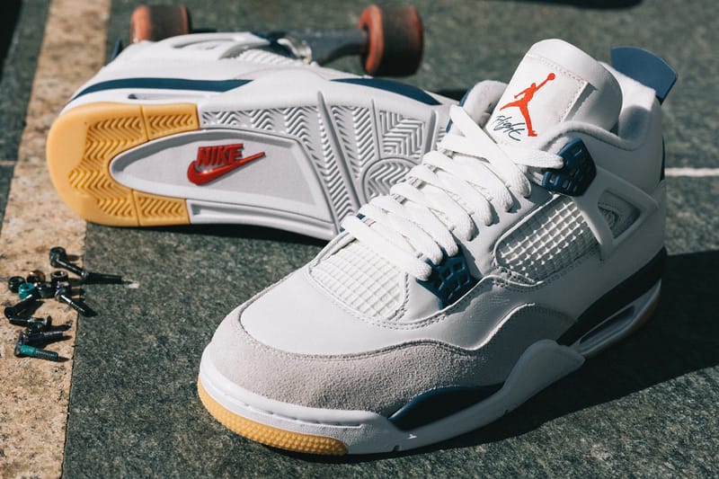 Picture of The Nike SB x Air Jordan 4 "Navy" Appeared at NBA All-Star Weekend