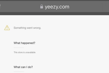 The YEEZY Website Has Been Shut Down