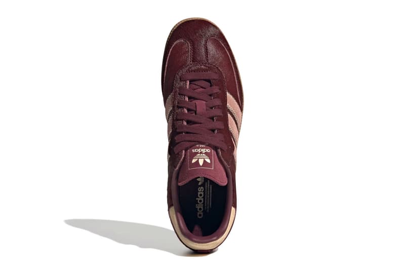 adidas Samba “Pony Hair” Pack “Wonder White/Core Black” “Maroon/Sand Strata” JP5329 JP5330 Release Info