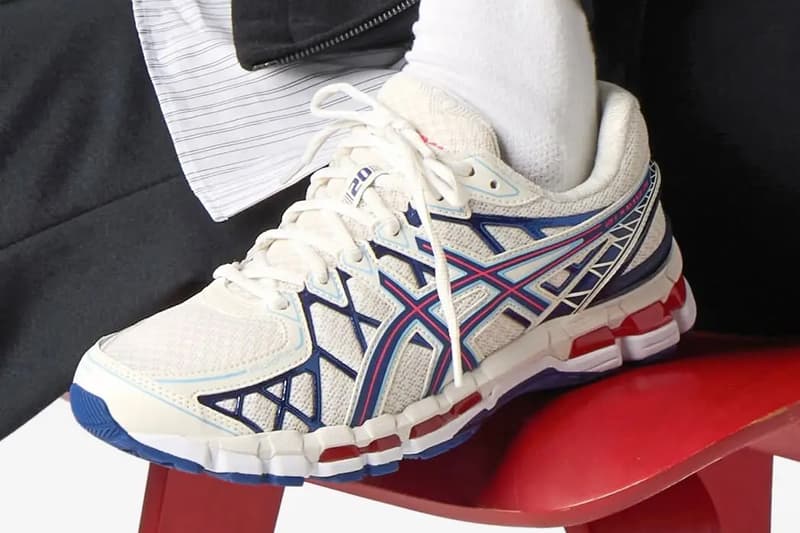 asics sportstyle gel kayano 20 cream deep marine sneakers official images photos release date price store list buying guide