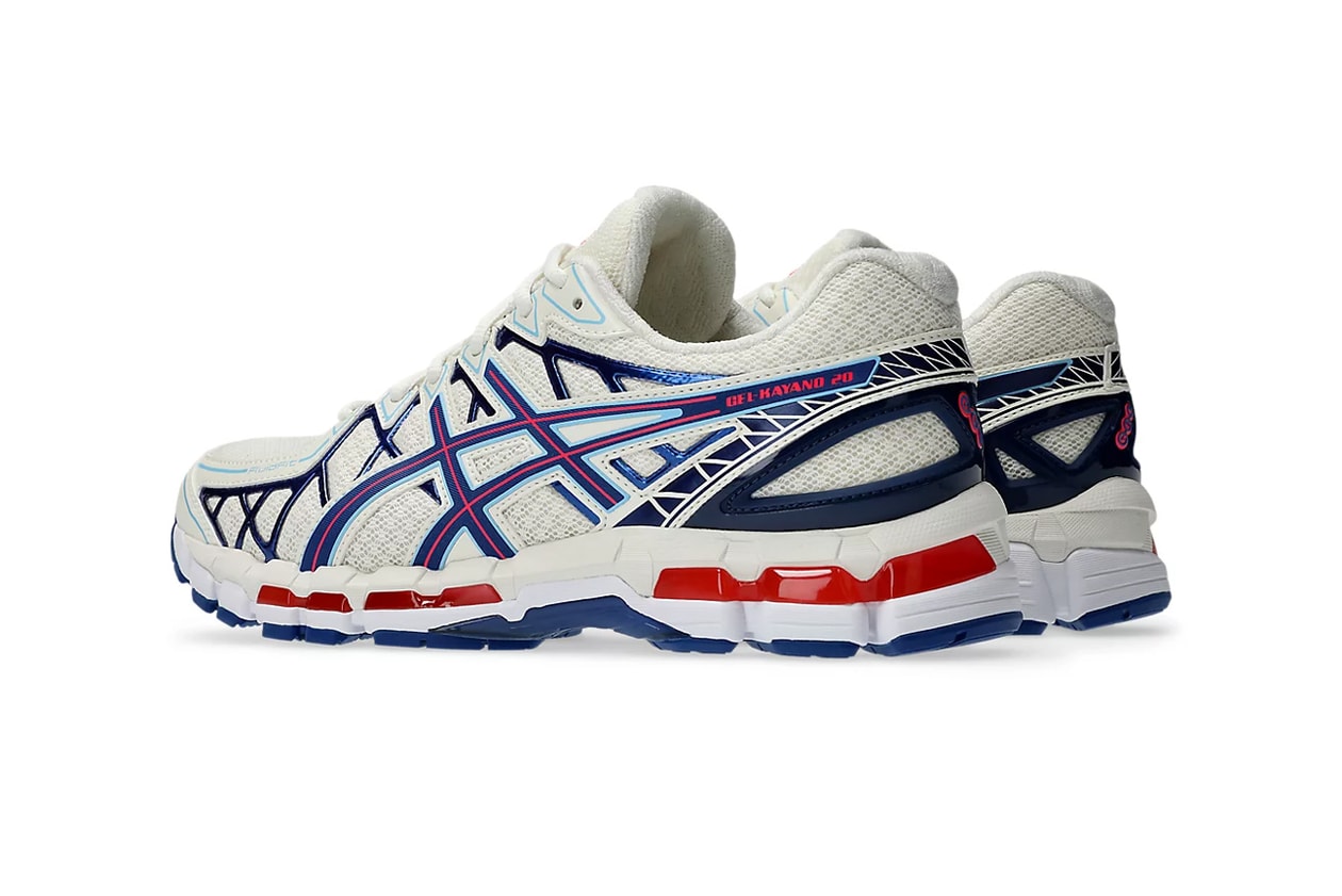 asics sportstyle gel kayano 20 cream deep marine sneakers official images photos release date price store list buying guide