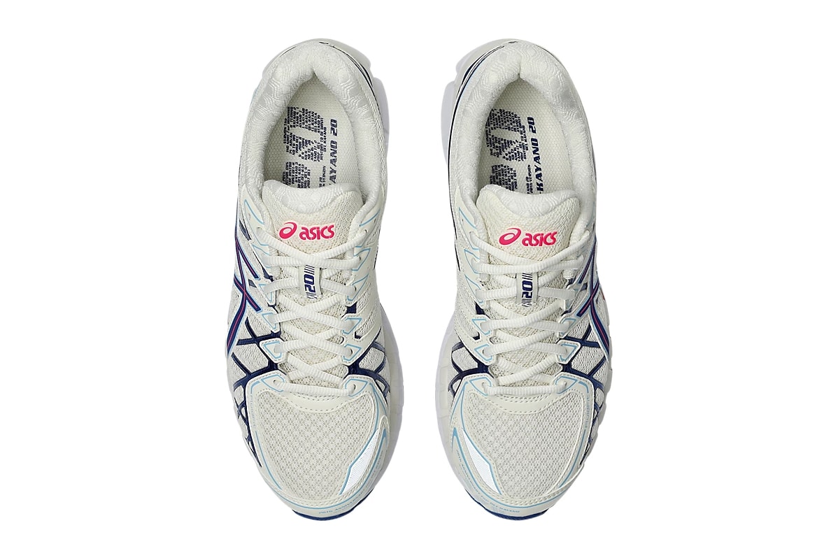 asics sportstyle gel kayano 20 cream deep marine sneakers official images photos release date price store list buying guide