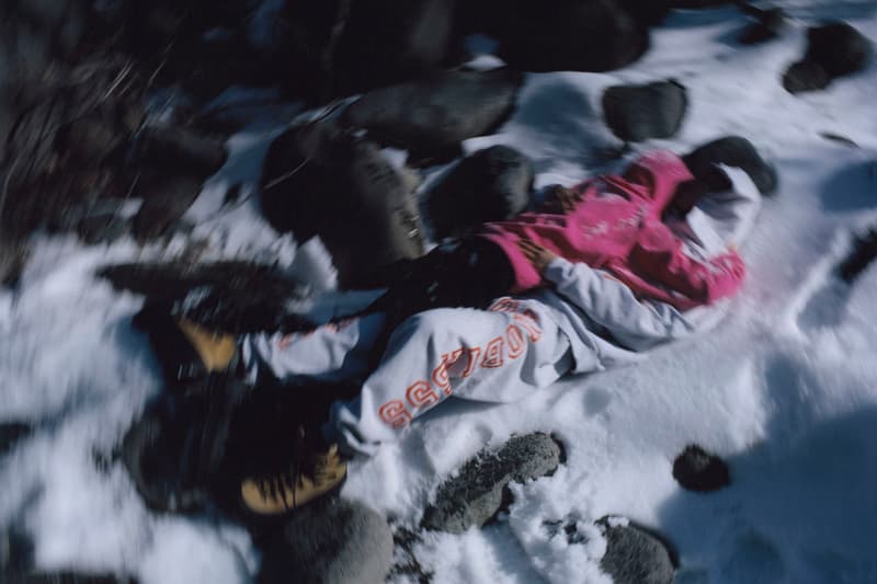 SP5DER Serves Up a Snowy SS25 Range collection spring summer 2025 lookbook winter young thug spider hoodie sweats sweatsuit graphic