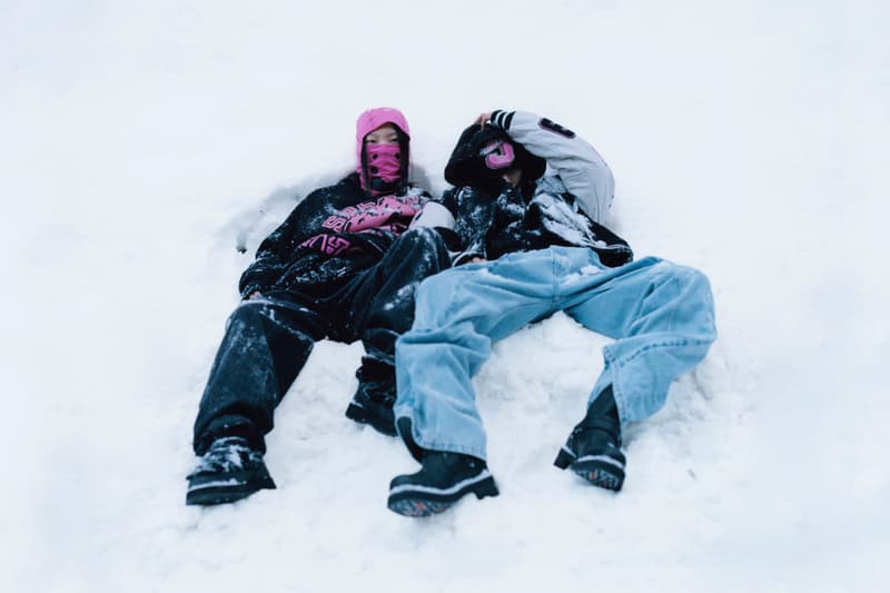 SP5DER Serves Up a Snowy SS25 Range collection spring summer 2025 lookbook winter young thug spider hoodie sweats sweatsuit graphic