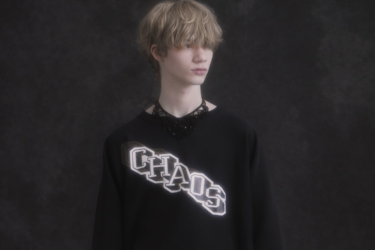 champion undercover exclusive sweatshirt sweatpants collaboration debut spring summer runway