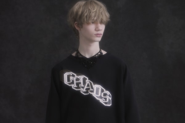 champion undercover exclusive sweatshirt sweatpants collaboration debut spring summer runway
