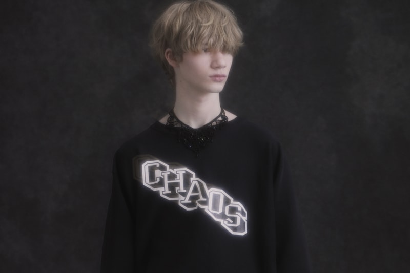 champion undercover exclusive sweatshirt sweatpants collaboration debut spring summer runway