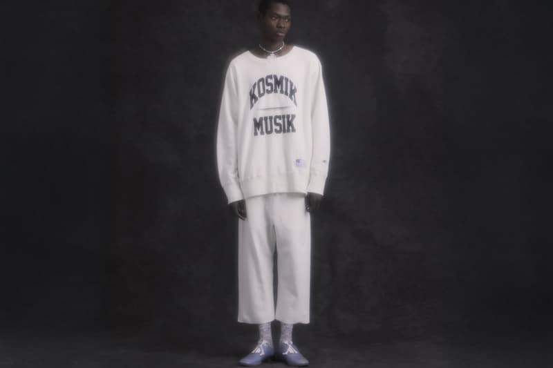 champion undercover exclusive sweatshirt sweatpants collaboration debut spring summer runway