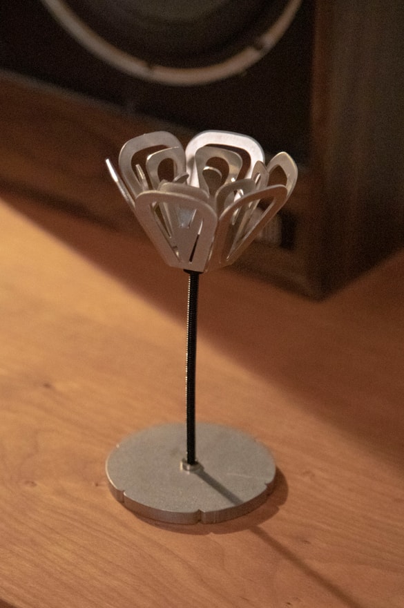 alvaro ucha rodriguez momento collection metal flower lampshade sculpture info photos release date price story