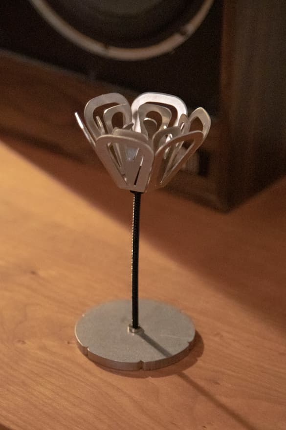alvaro ucha rodriguez momento collection metal flower lampshade sculpture info photos release date price story