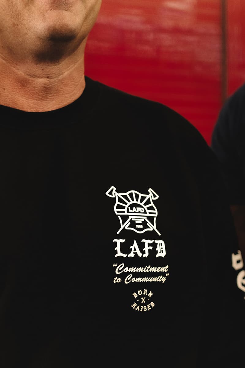 Born X Raised x Los Angeles Fire Department Foundation LAFD "City Above Self" Collection collaboration Release Info