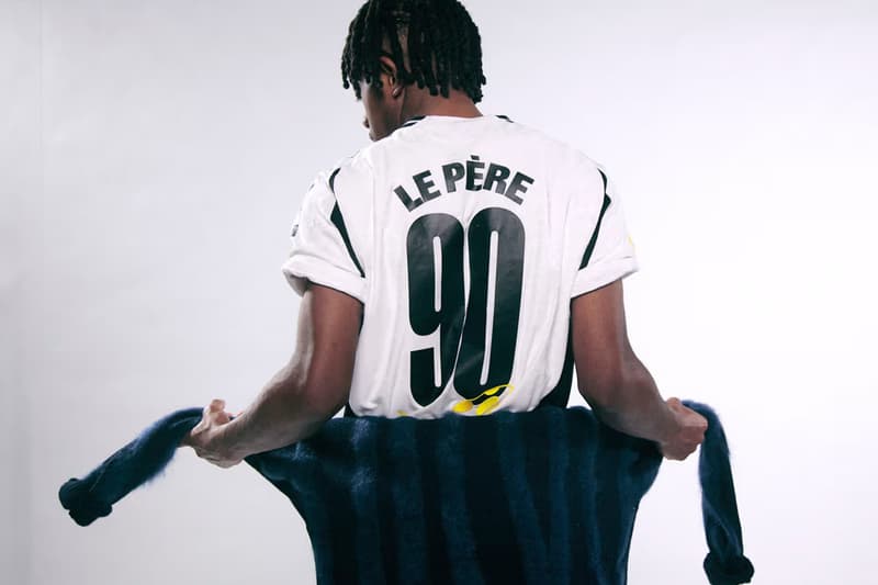 Fashion and Football Connect in the le PÈRE x Juventus Capsule collection collab release info drop new york city store nyc 