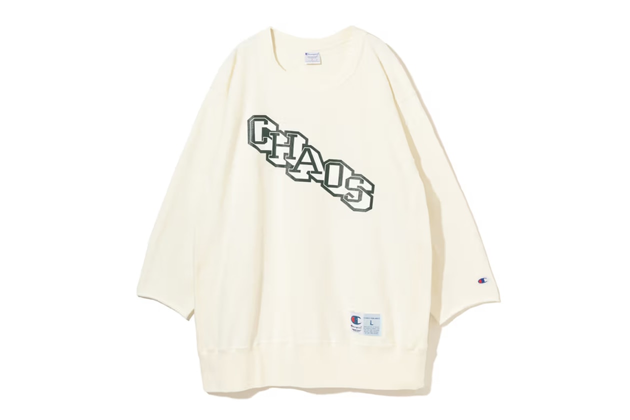 champion undercover exclusive sweatshirt sweatpants collaboration debut spring summer runway