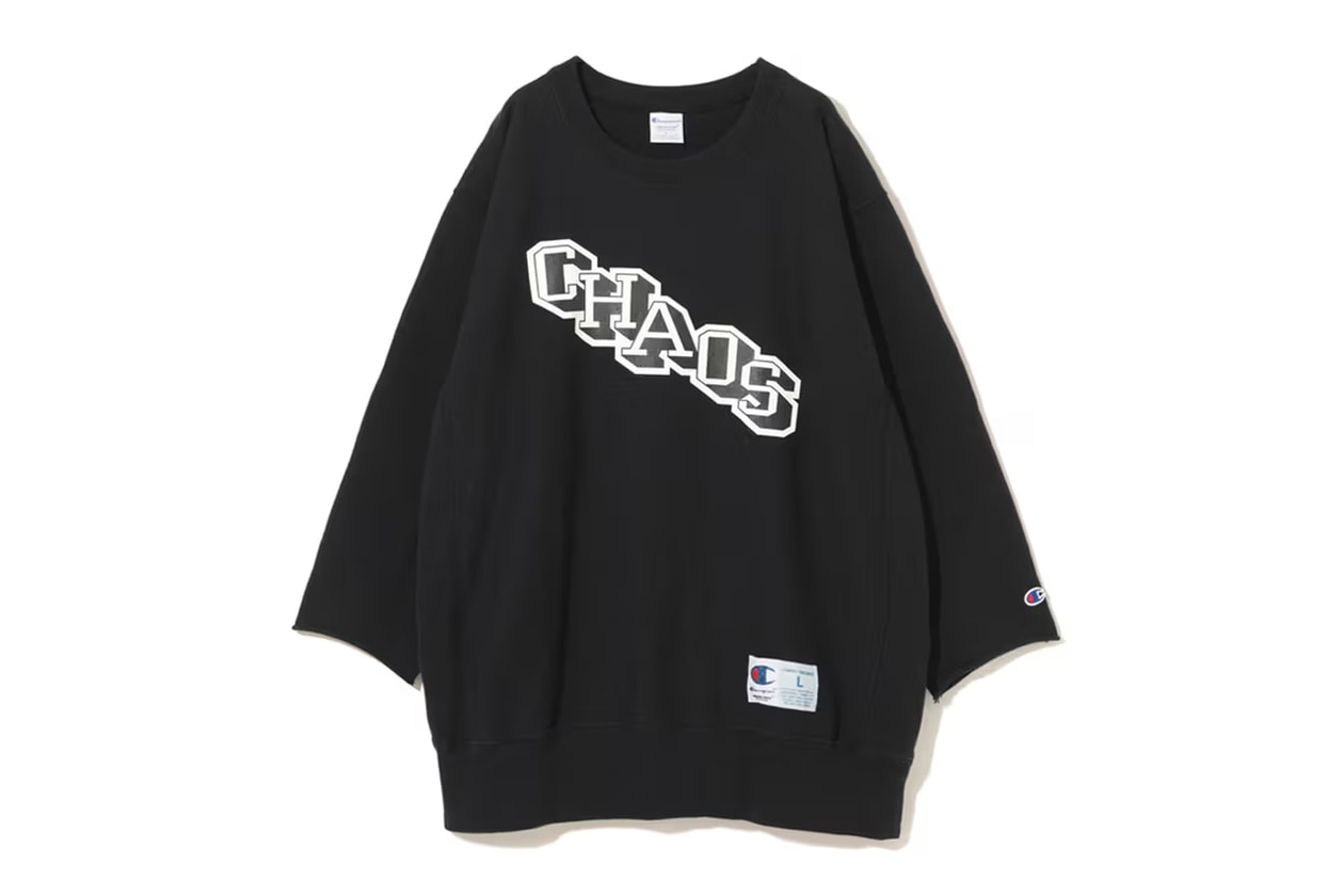 champion undercover exclusive sweatshirt sweatpants collaboration debut spring summer runway