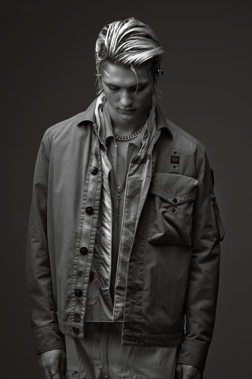 Blauer usa spring summer 2025 campaign lookbook Korea/milan enzo fusco james mollison seoul leather jacket bomber parachute pants vintage editorial