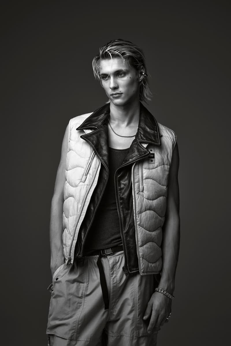 Blauer usa spring summer 2025 campaign lookbook Korea/milan enzo fusco james mollison seoul leather jacket bomber parachute pants vintage editorial