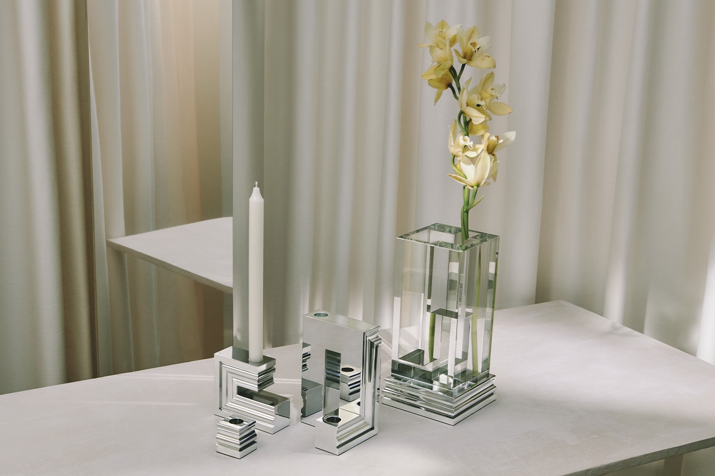 Mathias Kiss Christofle "Perspectives" Collection homeware tableware silverware design objects Info