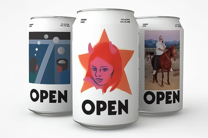 Open Beer Group Show 2 New Artist Can Series Info LA Alfonso Gonzalez Jr. Geoff McFetridge Sonya Sombreuil