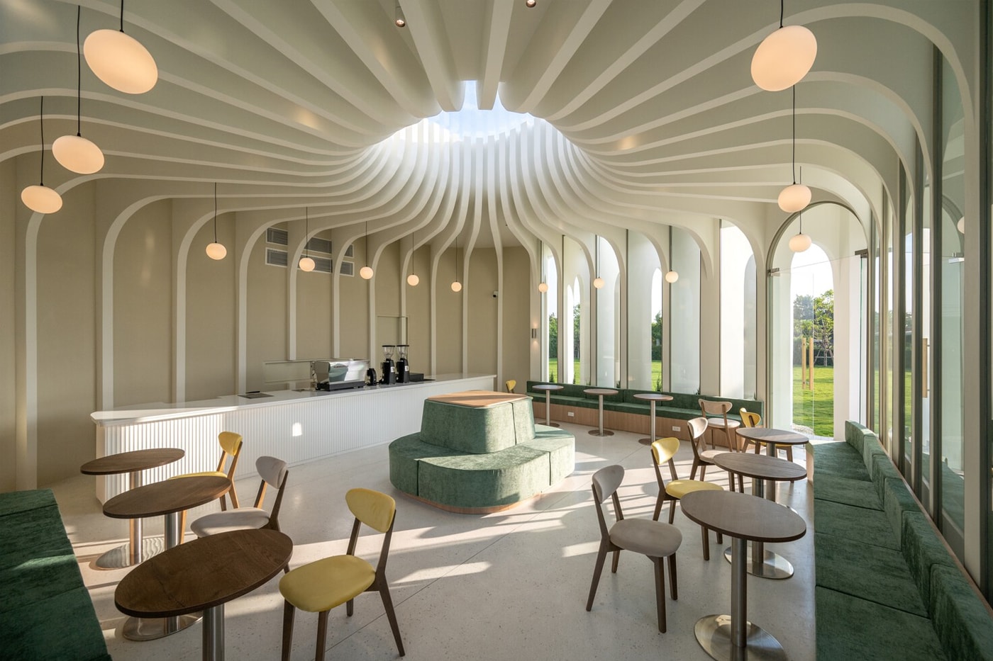 Unknown Surface Studio Curvy Dining Restaurant Bangkok Architecture Interior Design Info