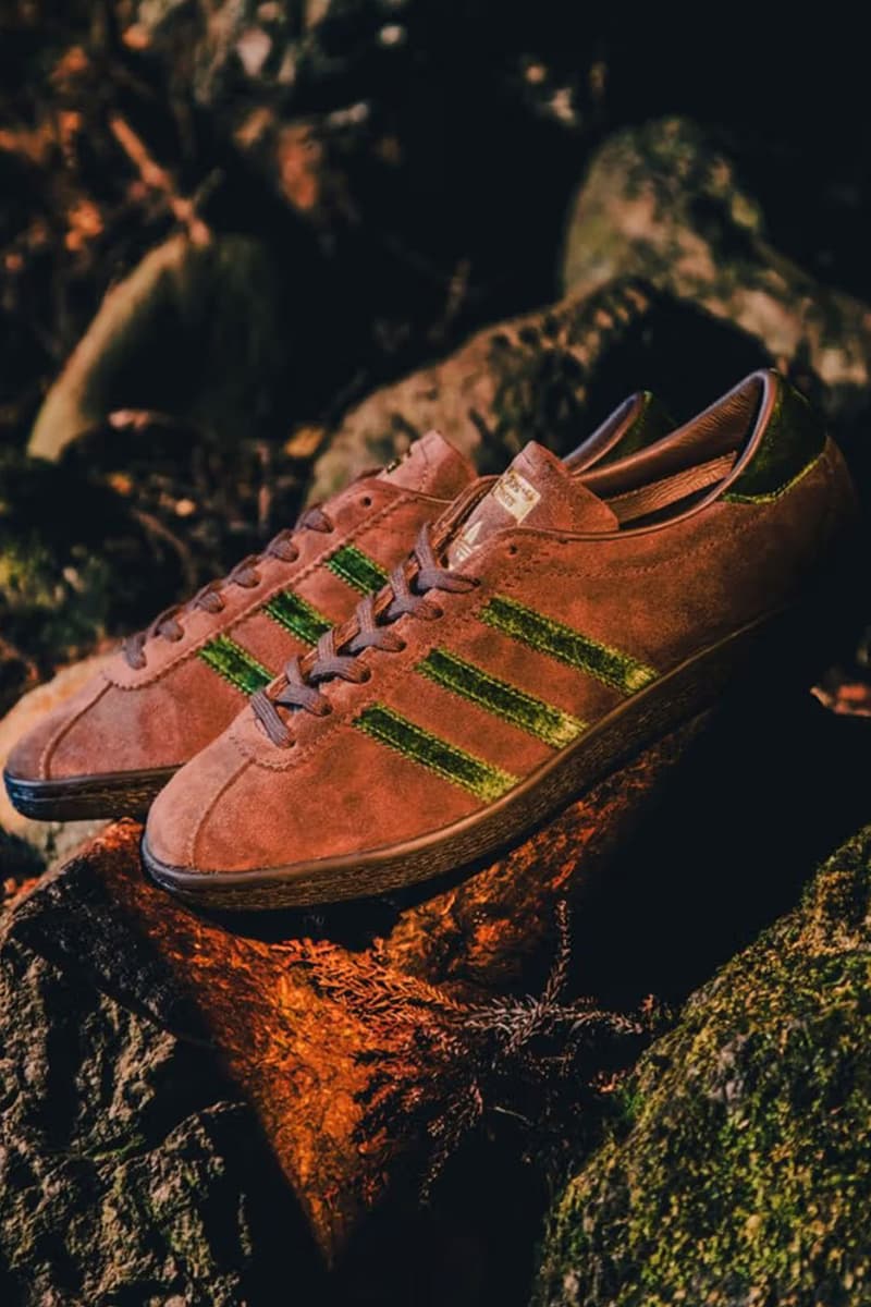 atmos x adidas Tobacco “Nenrin” JR8000 Release Info Yakushima Yakusugi cedar trees Three Stripes