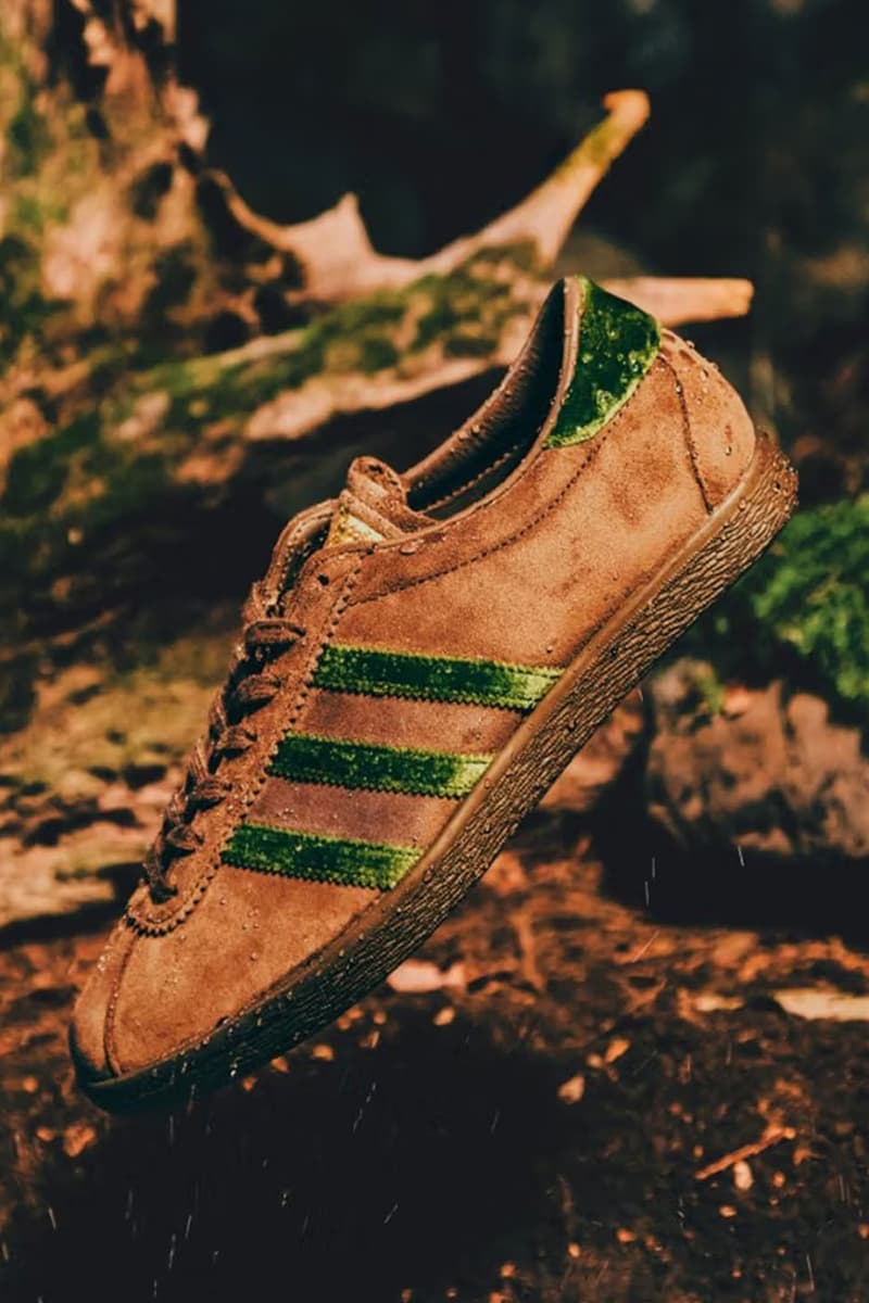 atmos x adidas Tobacco “Nenrin” JR8000 Release Info Yakushima Yakusugi cedar trees Three Stripes