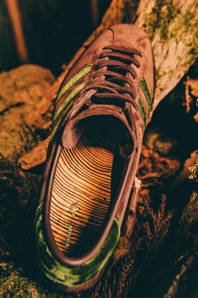 atmos x adidas Tobacco “Nenrin” JR8000 Release Info Yakushima Yakusugi cedar trees Three Stripes