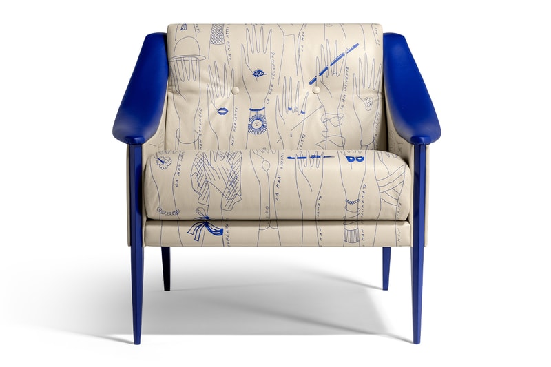 Gio Ponti Dezza Armchair Limited Edition Poltrana Fau Info furniture design Pelle Frau® ColorSphere Impact Less 26 stylized hands