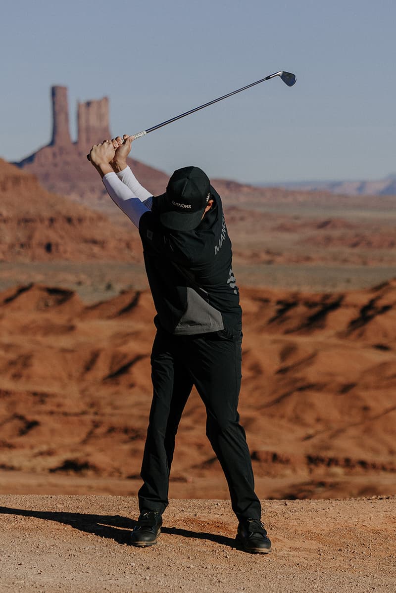 manors golf spring summer 25 drive to nowhere collection polo shirt windbreaker pants shorts