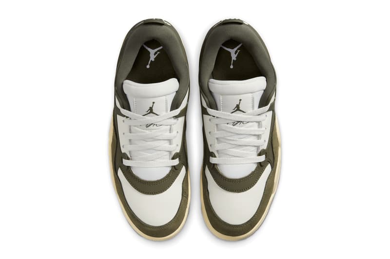 Official Look at the Air Jordan 4 RM "Medium Olive" FQ7940-121 Sail/Medium Olive/Coconut Milk sneaker