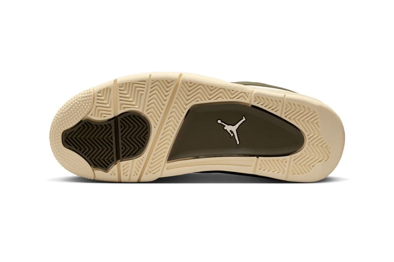 Official Look at the Air Jordan 4 RM "Medium Olive" FQ7940-121 Sail/Medium Olive/Coconut Milk sneaker