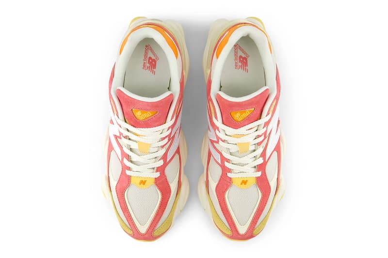 New Balance 9060 "Fluorescent" Release Info Pink/Orange-Yellow U9060FLO summer 2025