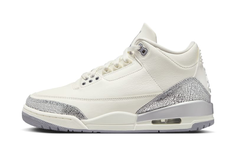Official Look at the Air Jordan 3 "Sail/Metallic Silver"