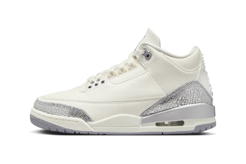Air Jordan 3 Sail/Metallic Silver CK9246-100 Info release date store list buying guide photos price