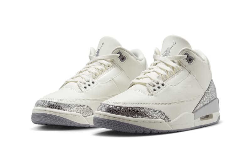 Air Jordan 3 Sail/Metallic Silver CK9246-100 Info release date store list buying guide photos price