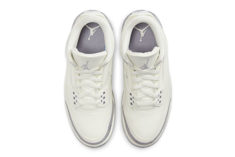 Air Jordan 3 Sail/Metallic Silver CK9246-100 Info release date store list buying guide photos price