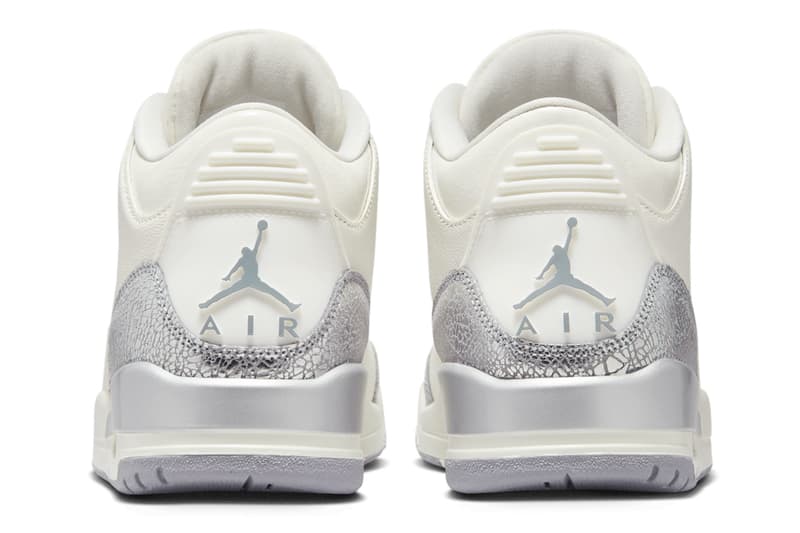 Air Jordan 3 Sail/Metallic Silver CK9246-100 Info release date store list buying guide photos price