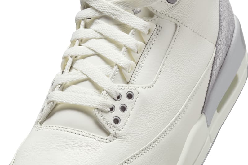 Air Jordan 3 Sail/Metallic Silver CK9246-100 Info release date store list buying guide photos price