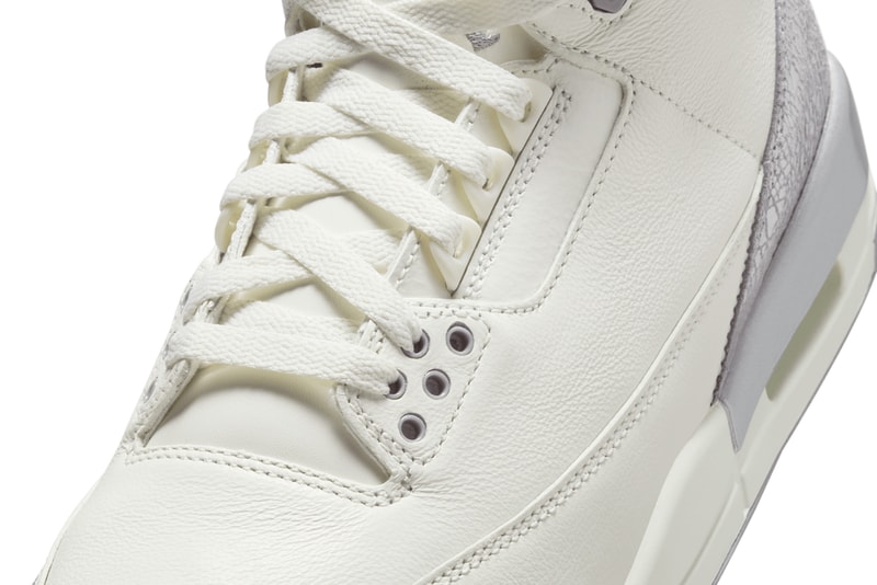 Air Jordan 3 Sail/Metallic Silver CK9246-100 Info release date store list buying guide photos price