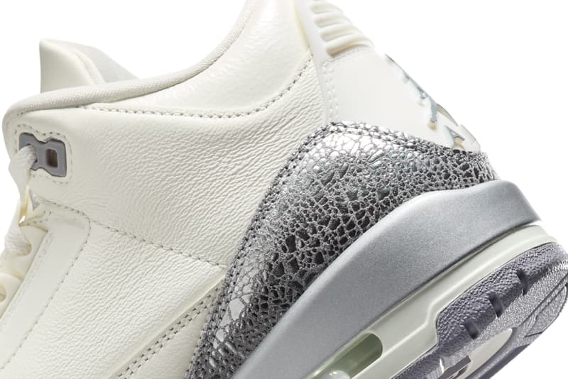 Air Jordan 3 Sail/Metallic Silver CK9246-100 Info release date store list buying guide photos price