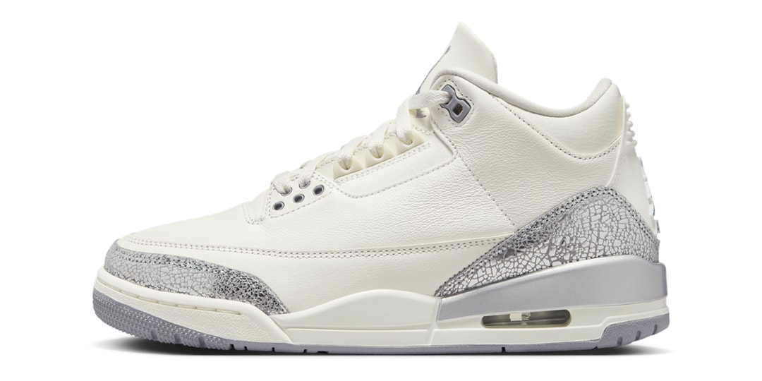 Official Look at the Air Jordan 3 "Sail/Metallic Silver"
