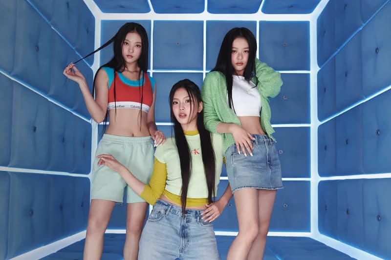 NJZ Stars in Calvin Klein's Spring 2025 Denim Campaign new jeans kpop group minji hanni danielle haerin hyein