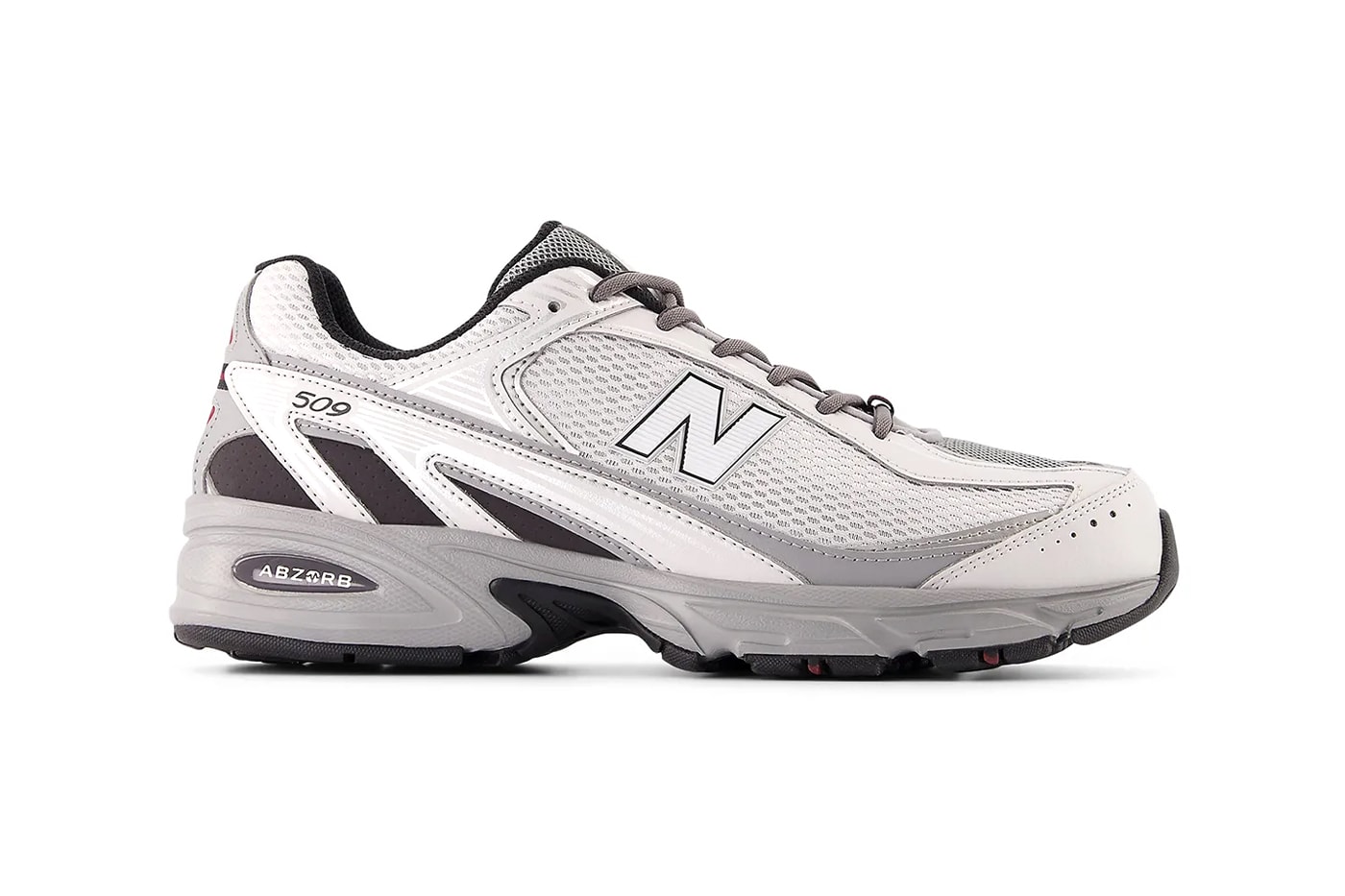 New Balance 509 "White/Grey" U509BG Release Info white grey dad shoes y2k