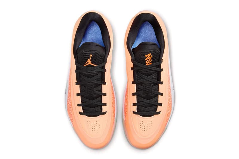 Jordan Zion 4 "Forged in Fire" Peach Cream/Black-White-Total Orange FB1802-800 zion williams michael jordan brand basketball nba player new orleans pelicans swoosh nike 