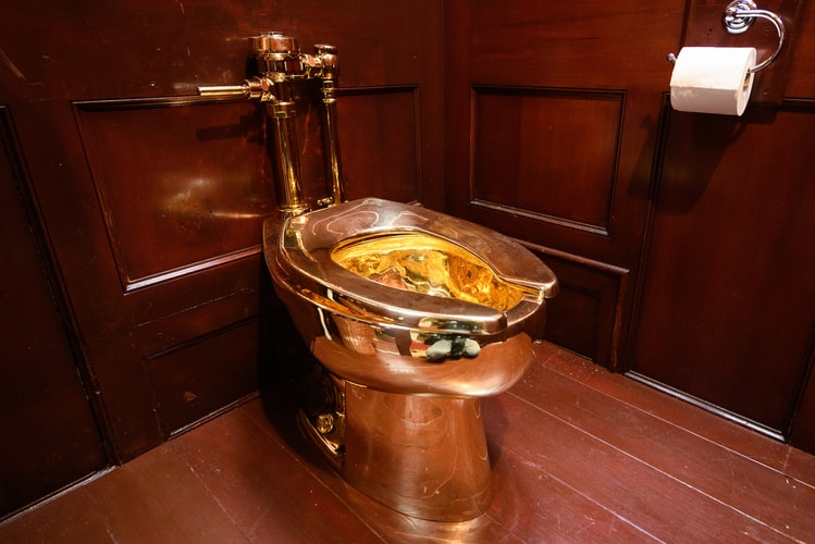 Maurizio Cattelan’s Gold Toilet Was Stolen in Just 5 Minutes