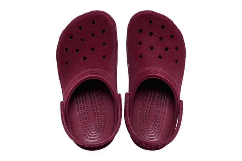 Crocs Drops "Velvet Pack" Classic Clogs black maroon 211878-6XH 211877-001 smooth softer