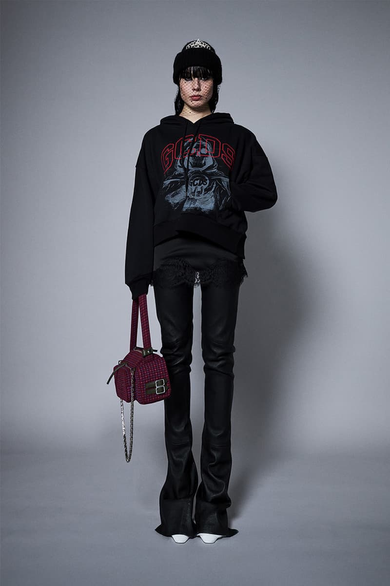 GCDS lily rose depp fall winter 2025 lookbook milan fashion week nosferatu limited edition t shirt